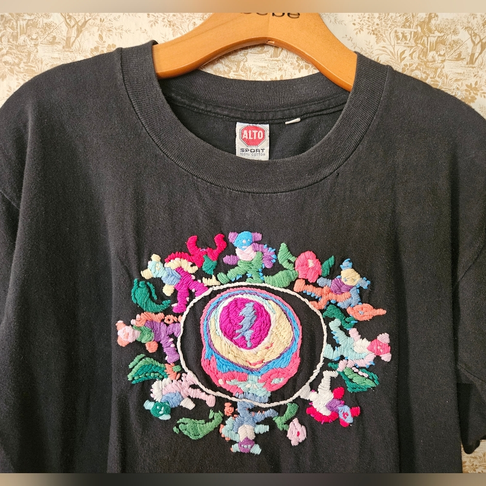 Vintage Grateful Dead Steal Your Face 1991 Handmade - Picture 2 of 6
